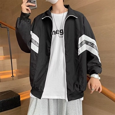 高品质春秋季男士外套2024新款潮牌百搭拼接上衣服宽松JD30-P55，女装短外套，星座1109-3