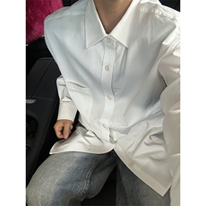 100%棉纯棉衬衫成衣水洗休闲衬衫男女宽松纯色衬衣GC27-P45，男装衬衫，星座301C-5