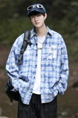 新款衬衫时尚男衬衣外套百搭上衣刺绣中性风宽松潮A227-C77H-P43，男装衬衫，电商A227