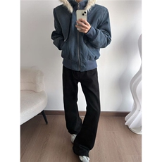 冬季战马座山雕夹克棉服男女加厚保暖宽松美式帆布解构可拆帽棉服，男装夹克，星座506A