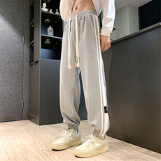休闲裤男秋季新款港风宽松美式休闲束脚裤学生运动裤K656-P45，男装休闲裤，星座214-3