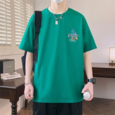 夏季男短袖t恤高品质多工艺发泡印大码T恤衫HF8513-P34，男装T恤，星座1206（原A206）