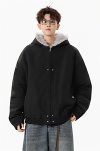 M8601-P95 冬季新款男女同款座山雕连帽棉衣外套图片