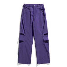 光版速干防水冲锋裤户外阔腿裤褶皱弯刀登山裤A406K128特P45，男装休闲裤，星座309（原A406）