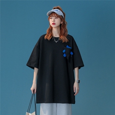 1中性大码M-5XL运动情侣嘻哈网红小熊圆领短袖T恤男DT7745P55控68，男装T恤，星座226-2