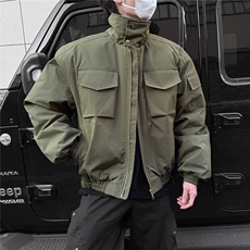 2026冬装飞行员夹克棉服厚外套男装冬季宽松立领棉衣S378特95，男装夹克，电商A233-1