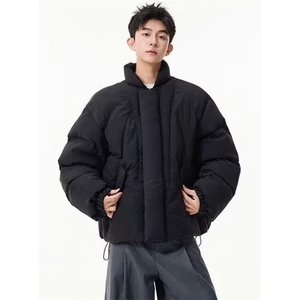 立领纯色短款羽绒服冬季新款男士高端休闲保暖外套 M665图片