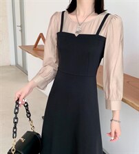 秋装新款连衣裙，女装连衣裙，艾伊贝雪