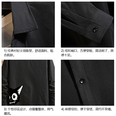 CS15035-P38加绒款-P48长袖衬衫男士大码宽松衬衣男寸衫砖墙，男装衬衫，电商A040A