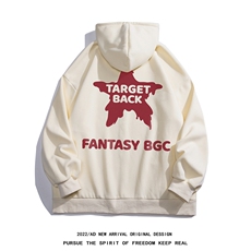 白底23新款秋季时尚百搭宽松字母印花潮流卫衣H254P65控88，男装卫衣，电商A247-1