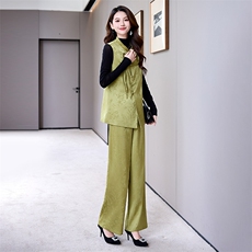 出席重要场合的穿搭裤子套装新中式春季结婚礼服，女装套装/套裙，火爆靓佳人