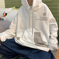7XL-M大码连帽卫衣男2023秋季新款潮港风休闲上衣加肥加大码控98，男装卫衣，钱塘717(原712)