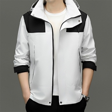 XL-C2366春秋男女防风防水冲锋衣户外可脱卸帽时尚休闲夹克，男装夹克，电商B360