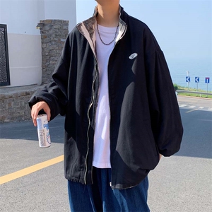 港风两面穿外套女春秋炸街宽松学生百搭休闲棒球服ins潮JK022-P48,健身达人的穿搭女图片