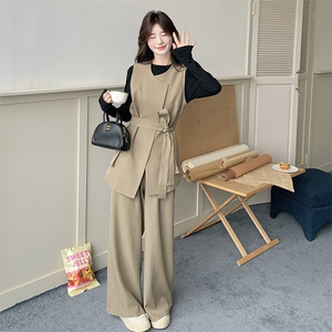 新品现货 2025秋装两件套马甲+阔腿裤2C116-2508-P165-K228图片