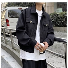 F556P58秋冬男装夹克休闲男生外套棕色潮牌，男装夹克，星座512-6