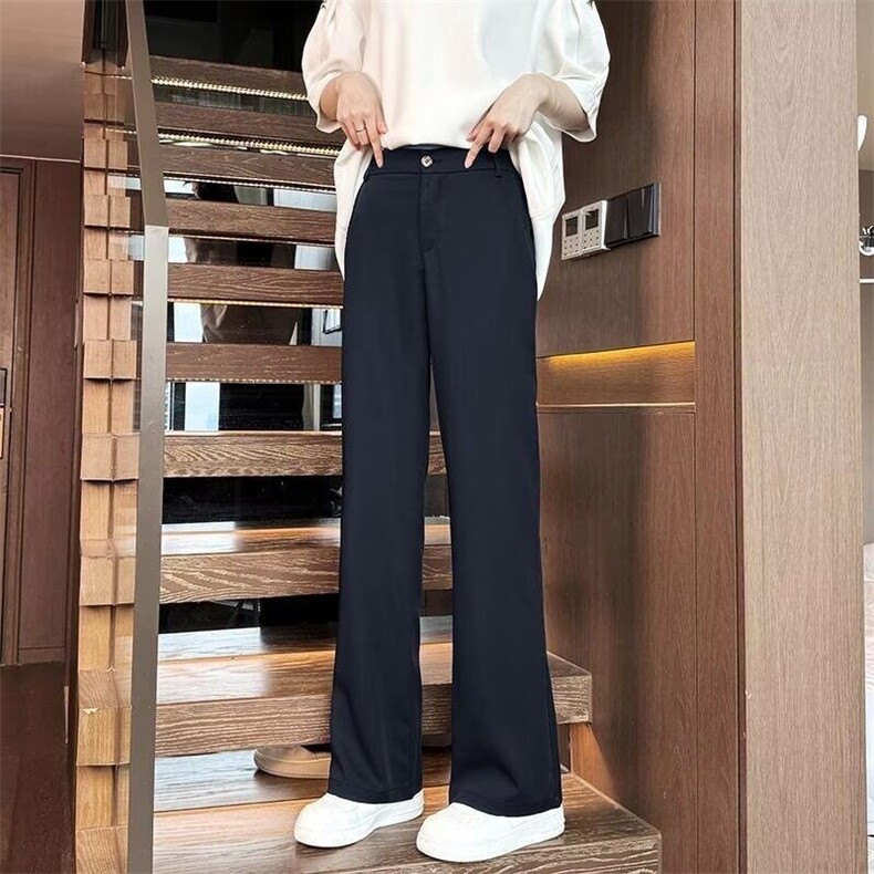 W9685-P43网图现货直筒微弹西裤高质量长裤中腰流行常规青少年,男装西裤,星座1608-2