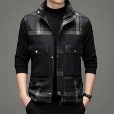 冬季羽绒马甲男潮流保暖休闲棉衣外套立领宽松棉服ZS22099-P185，男装背心/马甲，电商B212（原钱塘6029）