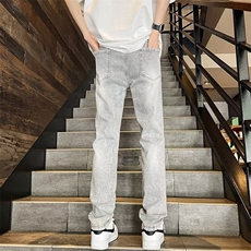 2024美式牛仔裤男款直筒长裤潮C1093P45，男装牛仔裤，星座1116-2