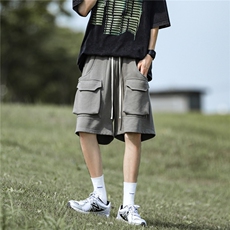 2025夏潮ins休闲卫裤男时尚五分短裤A061-X5512-P45，男装牛仔裤，电商A061-1