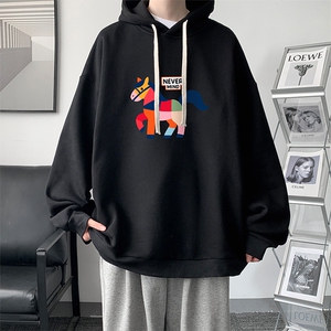 连帽卫衣男大码胖子帽衫大号运动服WY2458-P35图片