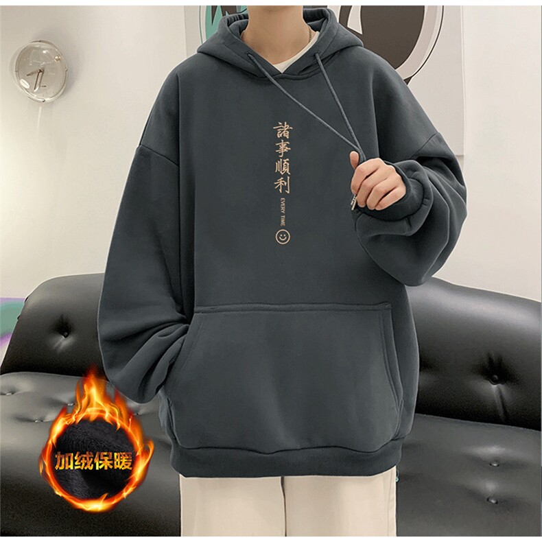 抖音供货、重磅360克现货加绒印花连帽卫衣HD019-1-LMWY44123-P40图片
