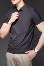 夏季冰丝无痕POLO衫男士高端百搭商务翻领T恤上衣PL1199-P38，男装Polo衫，电商B306