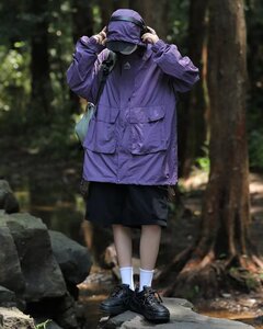 青少年冲锋衣男款美式潮牌宽松休闲外套春季ins潮流户外防风夹克图片