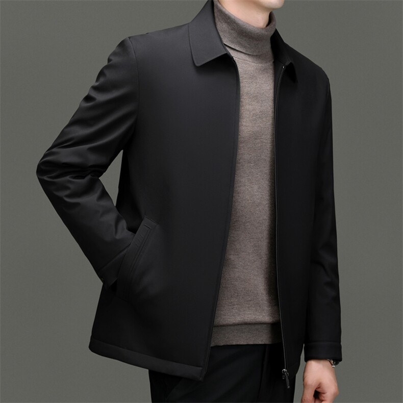 BN23793钱塘2020-2冬季商务休闲厚款中年男士90鹅绒羽绒服P185图片