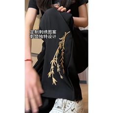 量大优供视频冰丝风刺绣长裤CK28m-5XL特P35，男装休闲裤，电商B325