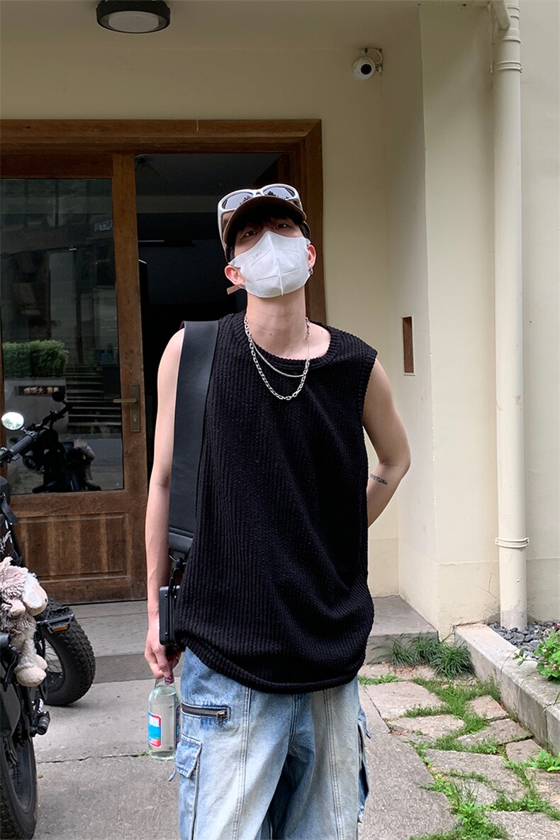 特P23无差价新款潮流时尚夏季百搭潮流背心-HT10185港风,男装背心/马甲,电商A003