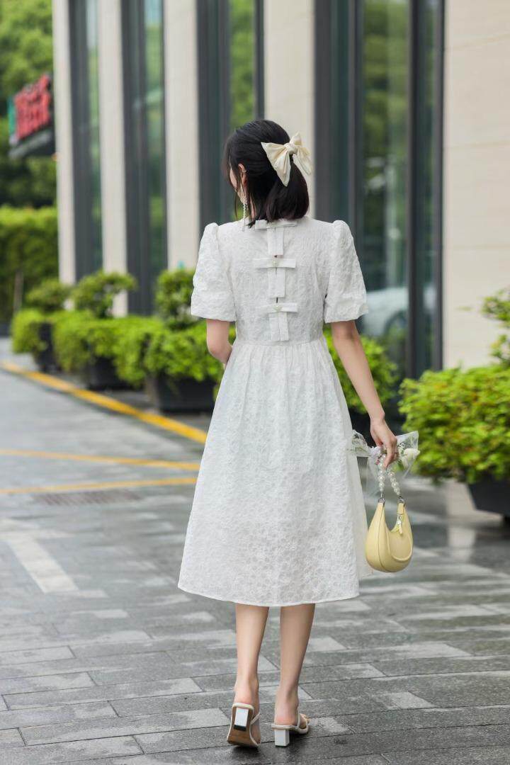 夏季连衣裙，泡泡，女装连衣裙，雪飞诗