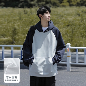 M-6XL 380克秋季新款大码插色连帽套头卫衣109-W23617-P55图片