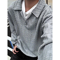 假两件卫衣男秋冬加绒加厚提花无帽打底衫宽松大码上衣WY008加绒，男装T恤，电商B312