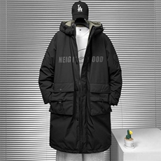 XZ402-2时尚工装户外长款白鸭绒羽绒服外套P330控468-YR2103货足，男装羽绒服，星座402-2