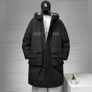 XZ402-2时尚工装户外长款白鸭绒羽绒服外套P330控468-YR2103货足
