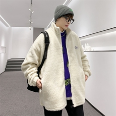 12762023秋冬新款羊羔绒情侣开衫加绒外套109-1276-P105，男装夹克，星座109