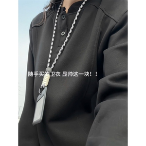 XZ809A/FK04/特P19      270克华棉亨利领长袖T恤卫衣图片