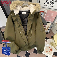 1506-1/GS61050/P92连帽毛领派克服保暖美式痞帅宽松百搭外套，男装棉衣，星座1506A