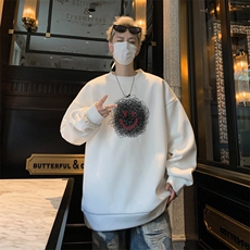 华夫格！华夫格上衣男圆领华夫格卫衣男大码长袖t恤男HY213-特P23，男装T恤，电商B367