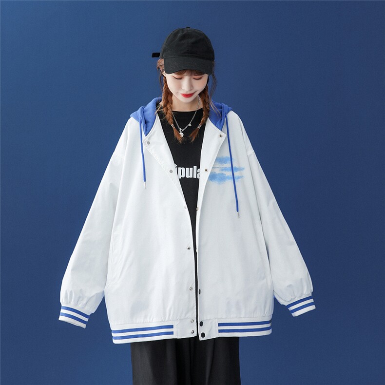 中性风2023秋季新款设计感小众印花情侣夹克外套G24p65控88,男装夹克,A247A