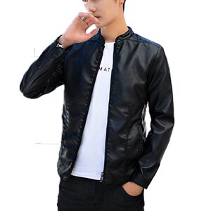 男士皮夹克新款韩版潮流帅气百搭修身男装衣服痞帅外套918P80图片