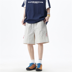 透气拉链设计冰丝短裤男夏款2025新款中裤815A-DK26-P40控68图片