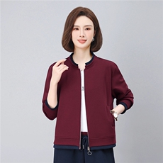 休闲时尚百搭气质上衣藏青色卫衣开衫外套女秋，女装卫衣/绒衫，璐依舞