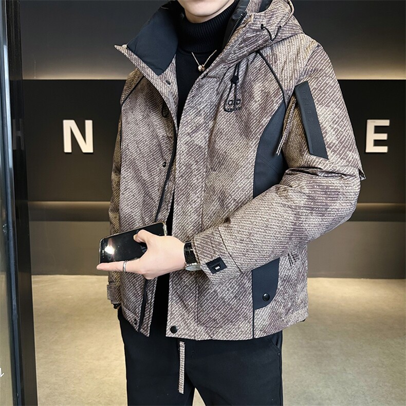 标50绒 冲锋衣羽绒服男连帽三防面料保暖Y8616-P235 控券后 298图片