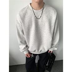 重磅全棉boxy短款380克圆领卫衣纯色短宽套头外套男潮AH931-特29，女装短外套，星座610B-1