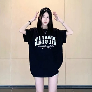 万针全刺绣工艺抖音得物高品质260克重磅纯棉双纱美式高街短袖T恤图片