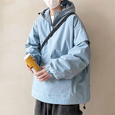 冬季bf街头棉服套头连帽棉袄宽松棉衣A125-Y270-P100，男装棉衣，电商A071