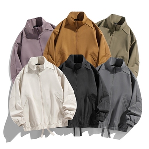 新款中性风户外夹克男立领纯色上衣冲锋衣外套DSA157B-JK7822-P60图片