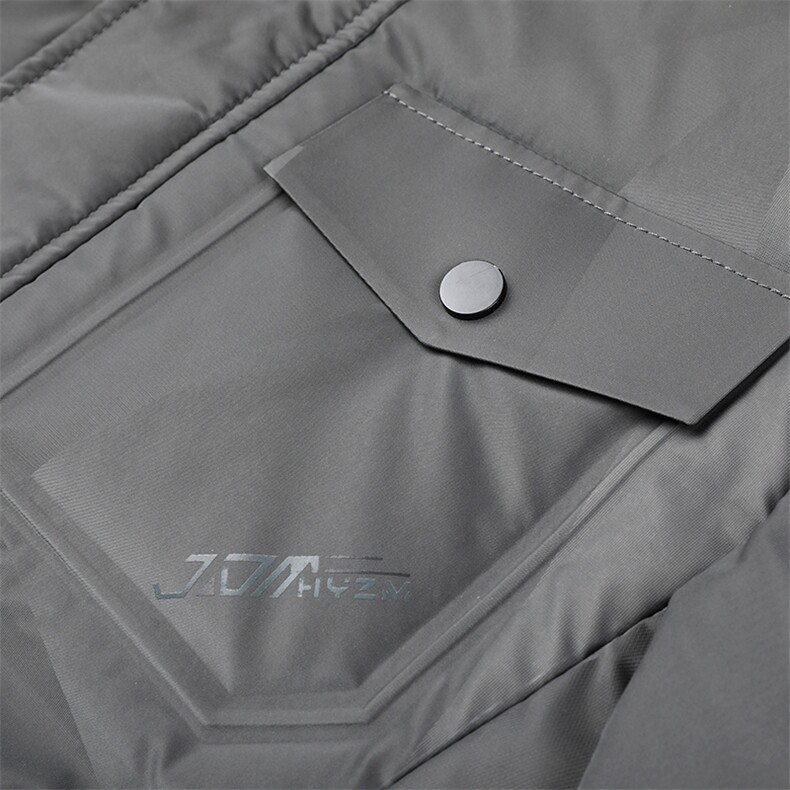 秋冬季新款羽绒服男灰鸭绒可脱卸帽中年男爸爸装上衣HPN2161-P295,男装羽绒服,电商B212（原钱塘6029）